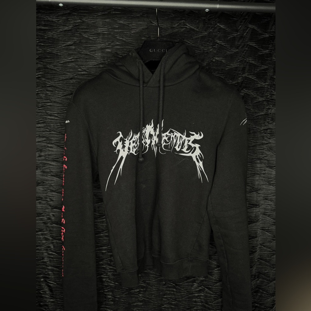 Vetements total fucking darkness hoodie